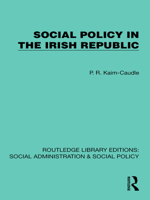 cover image of Social Policy in the Irish Republic